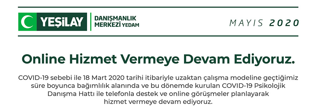 Yeşilay Danışmanlık Merkezi Bülten - Mayıs 2020