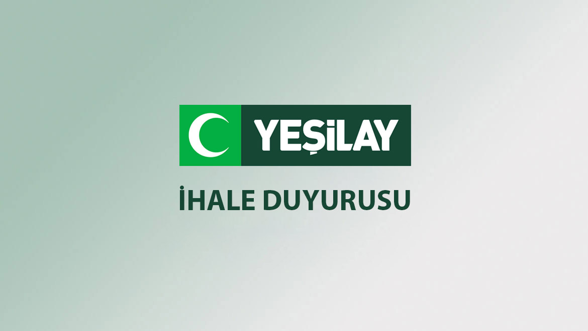 Yeşilay Promosyon Malzemeleri İhalesi 2023