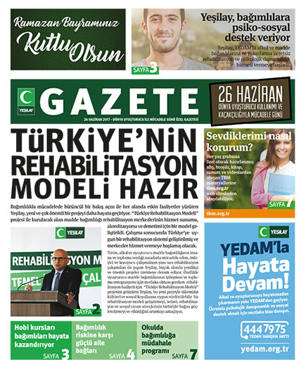 26 Haziran Dünya Uyuşturucu ile Mücadele Günü Özel Gazetesi