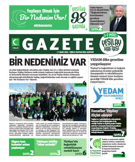 Yeşilay Haftası Özel Gazetesi