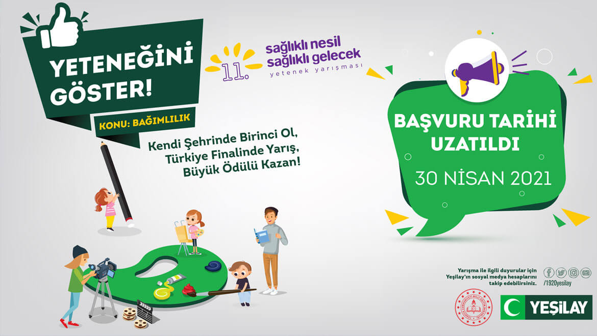 11. Sağlıklı Nesil Sağlıklı Gelecek Yetenek Yarışması Başvuruları 30 Nisan'a Uzatıldı