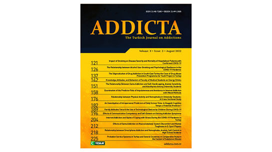 Addicta’nın 2022 Yılı İkinci Sayısı Yayımlandı