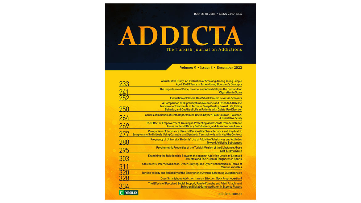 Addicta’nın 2022 Yılı Üçüncü Sayısı Yayımlandı