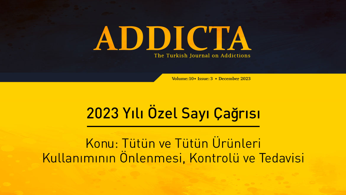 Addicta Dergisi’nden 2023 Yılı Özel Sayı Çağrısı