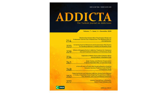 Fourth Issue of Addicta for 2020 Published