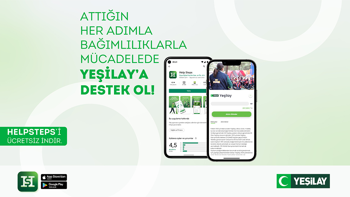 Adımlar Yeşilay İçin İyiliğe Dönüşüyor