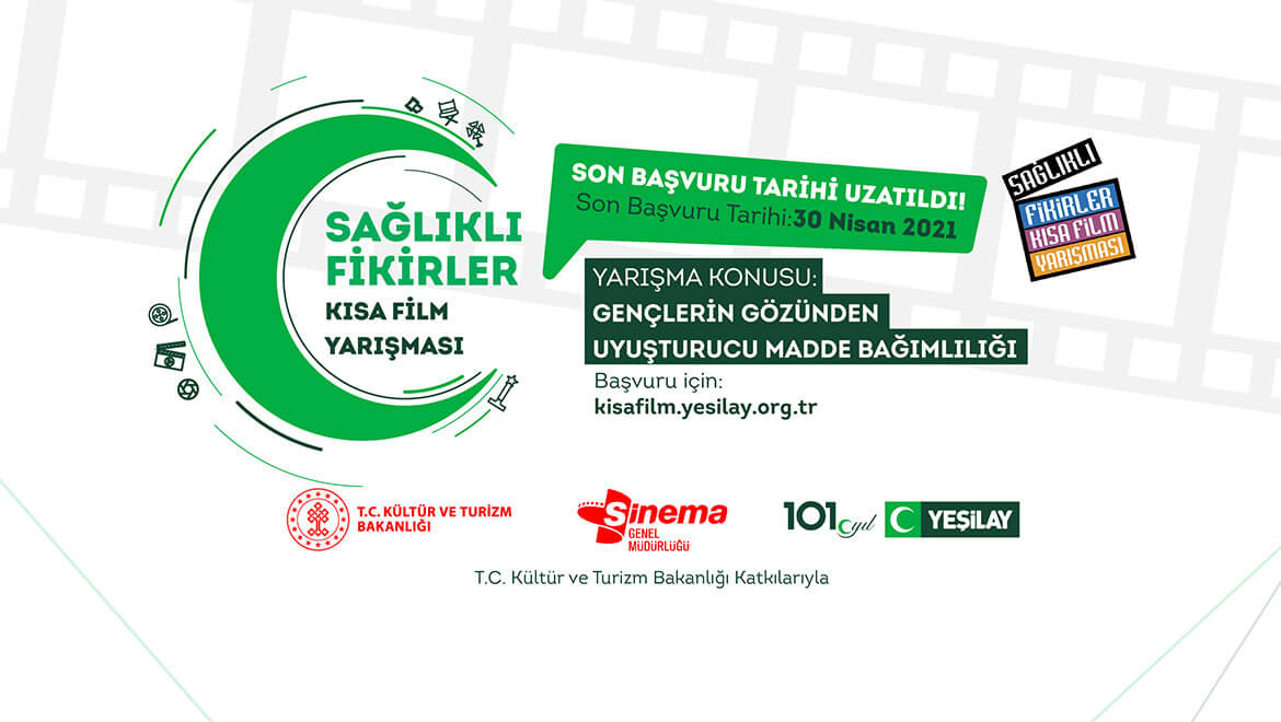 Yeşilay’ın Sağlıklı Fikirler Kısa Film Yarışması’nın Son Başvuru Tarihi 30 Nisan’a Uzatıldı