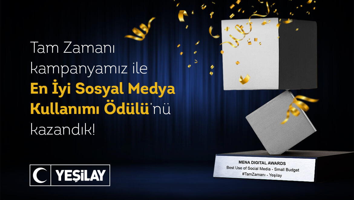 Yeşilay “En İyi Sosyal Medya Kullanımı” Ödülünü Aldı