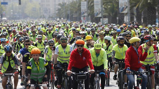 Thousands of Cyclists around Turkey Pedaled for Green Crescent
