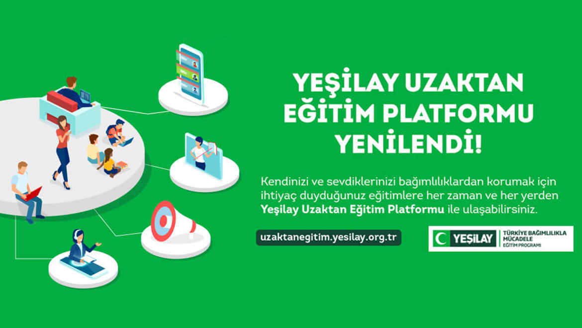 Yeşilay Uzaktan Eğitim Platformu Yenilendi