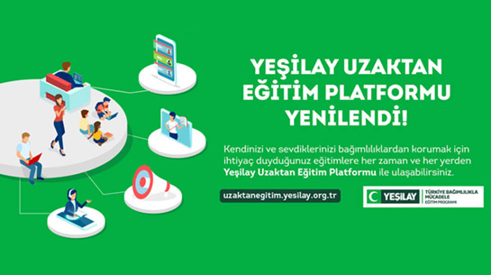 Yeşilay Uzaktan Eğitim Platformu Yenilendi