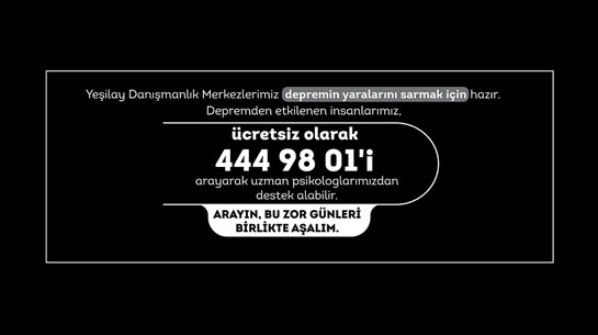 Yeşilay Depremden Etkilenenler İçin Psikososyal Destek Hizmeti Sağlıyor