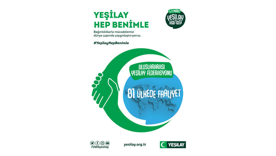 Yeşilay 81 Ülkede Bağımlılıklarla Mücadele Ediyor