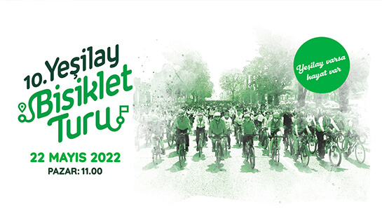 10. Yeşilay Bisiklet Turu 22 Mayıs Pazar Günü Gerçekleşecek