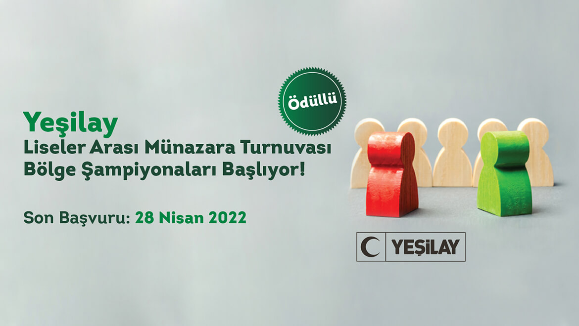 Yeşilay Liseler Arası Münazara Turnuvası Bölge Şampiyonaları Başlıyor!