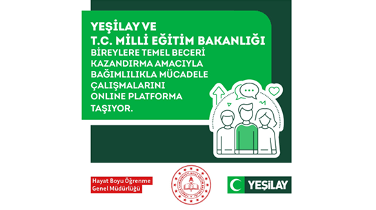 Yeşilay ve T.C. Millî Eğitim Bakanlığı İş Birliğiyle Bağımlılıkla Mücadele Çalışmaları Çevrim İçi Platforma Taşınıyor