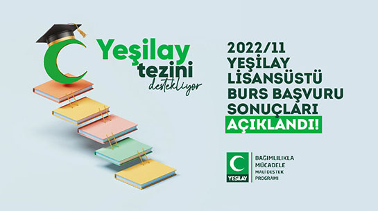 Yeşilay'ın Yüksek Lisans ve Doktora Burs Başvuru Sonuçları Açıklandı