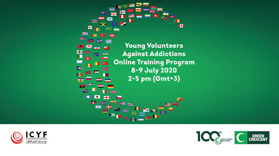 Young Volunteers from 46 Countries Receive Training from Green Crescent on Addiction Awareness