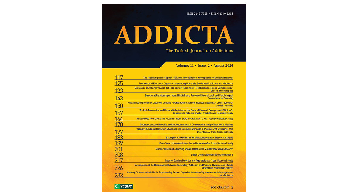 Addicta’nın 2024 Yılı İkinci Sayısı Yayımlandı