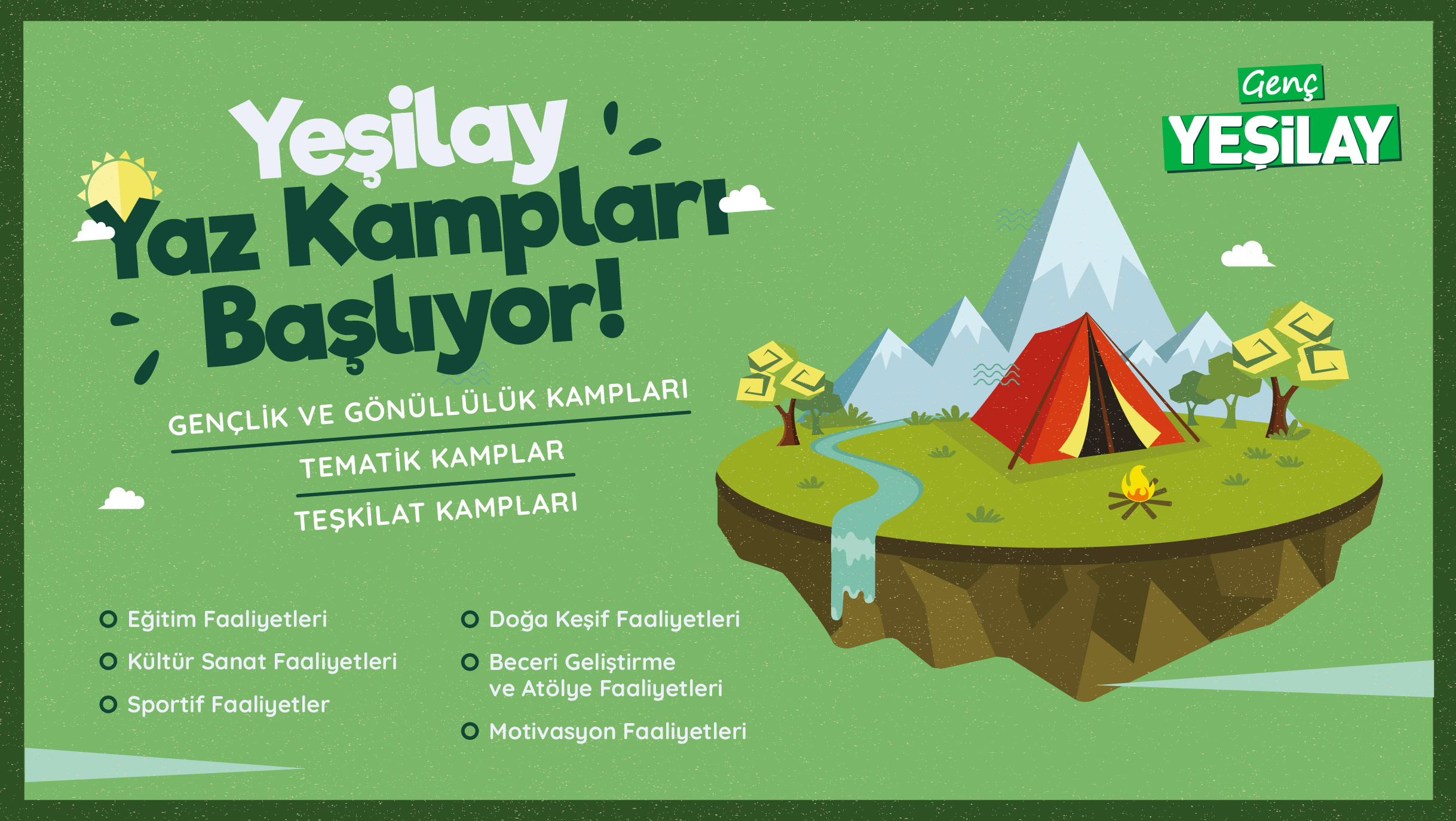 Yeşilay Yaz Kampları Başlıyor!