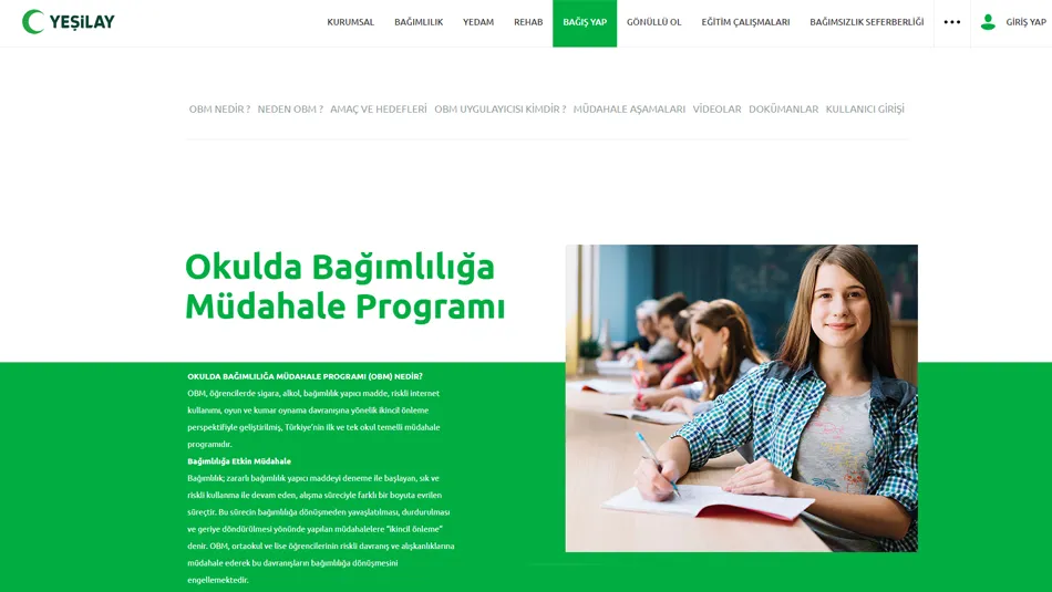 Okulda Bağımlılığa Müdahale Programı (OBM)