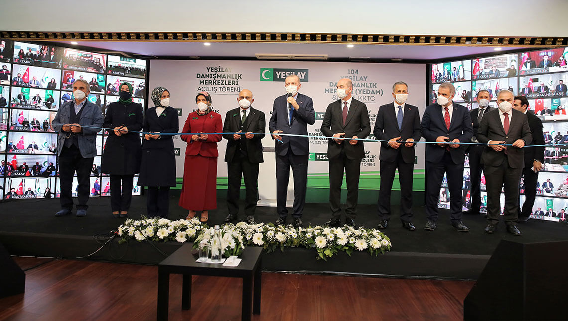 President Erdoğan Inaugurates Green Crescent Counseling Centers (YEDAM)